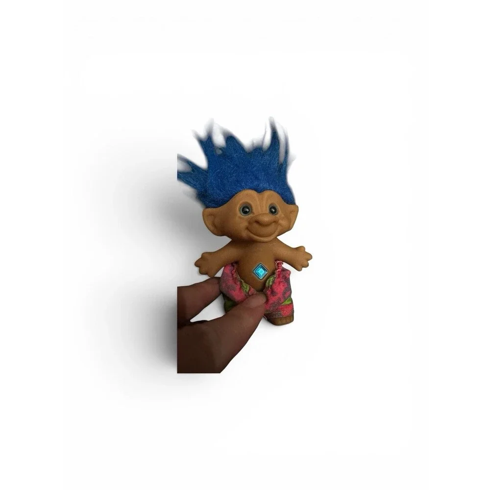 Mattel Dreamworks Queen Poppy Troll 7” Doll  + Guy Diamond 2020 + Vintage Troll